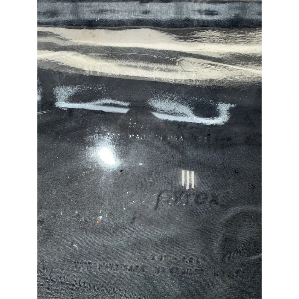 Pyrex 233 Clear Glass Baking Dish 3 Qt Rectangle Casserole USA